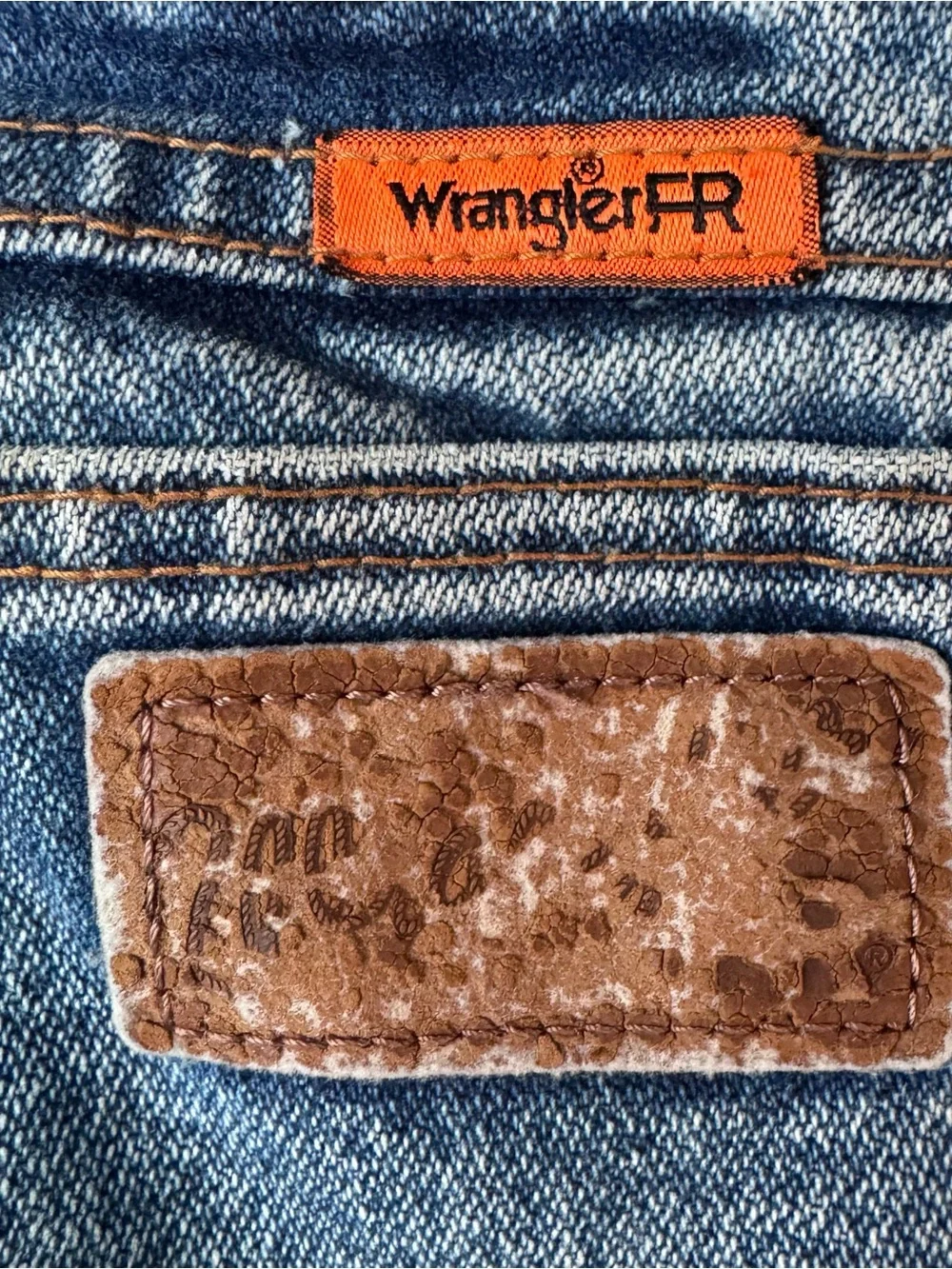 Wrangler FR Jeans Men 34x32 FR13MWZ Flame Resistant HRC2 Straight Leg Blue Denim